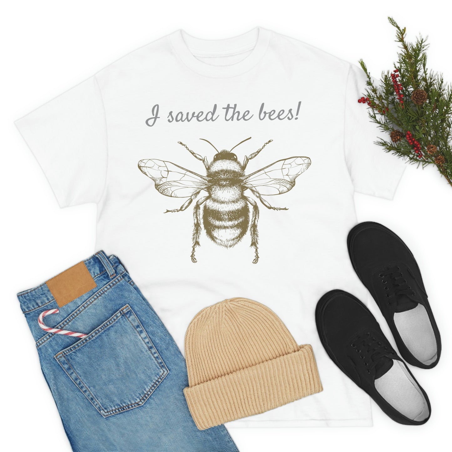 I SAVED THE BEES BEE-SHIRT